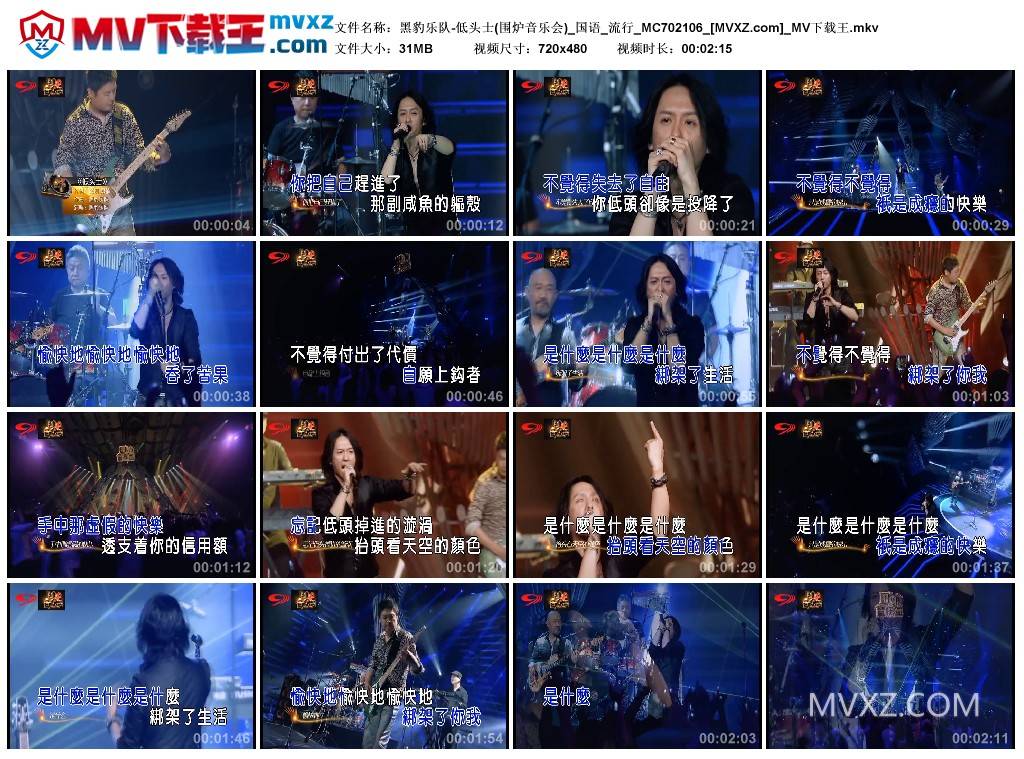 黑豹乐队-低头士(围炉音乐会)_国语_流行_MC702106